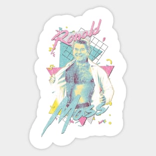 Ronald Regan ¯\_(ツ)_/¯ 90s Saved by the Bell Aesthetic Fan Design Sticker